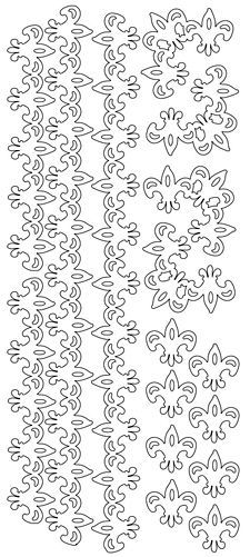 Linies - Ecken - Sticky Shapes - Zweiseitig Selbstklebende Sticker Bogen