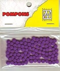 Mini Pom Poms - Lila - 3mm - 100 Stück
