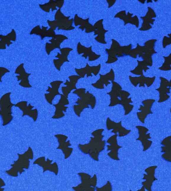 Vleermuizen Confetti - Zwart - 14mm