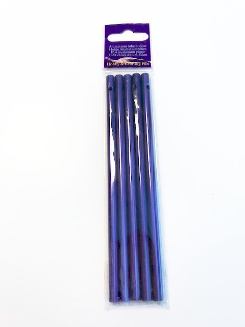 Windgong Tubes - Aluminium - 6mm x 14cm - Paars