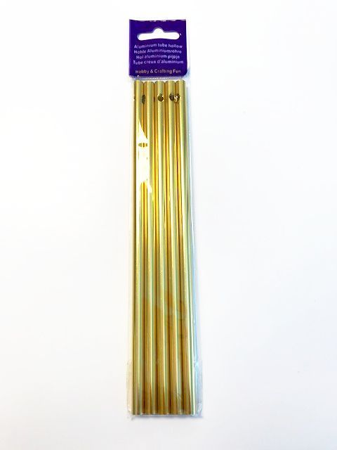 Windgong Tubes - Aluminium - 6mm x 17cm - Goud