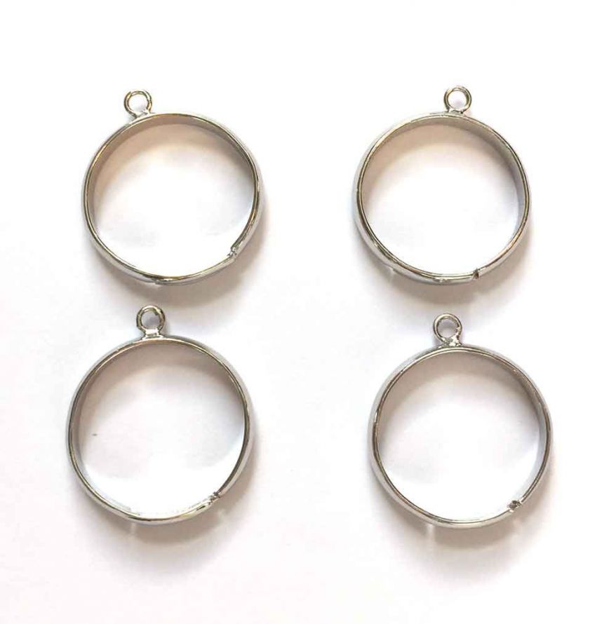 4 Ringen met 1 Lus - Zilverkleurig