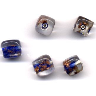 Perles de bijoux faites à la main - Transparent Bleu
