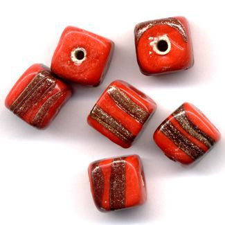 Perles de bijoux faites à la main - Rouge