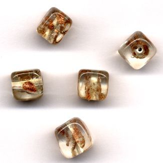 Hand-made  Jewelry Beads - Transparant Goud