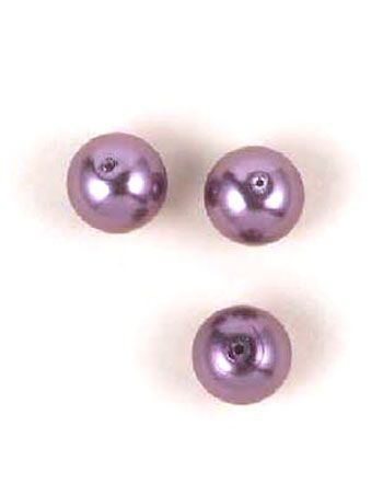 Glass Pearls Round - 10mm - Brown