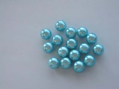 Glass Pearls Round - 14mm - Turquoise