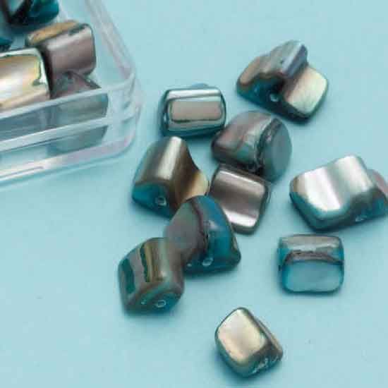Mother-of-pearl Ornament Beads - Turquoise