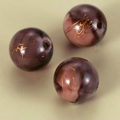 Bijoux Perles de Peinture à l'huile - Brun Clair