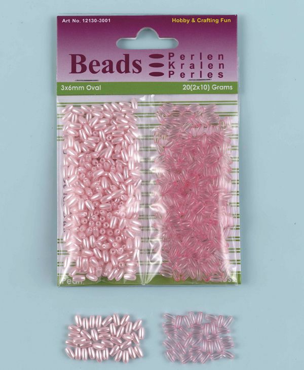 Oval Beads Pearl & Gloss Duo - Rose