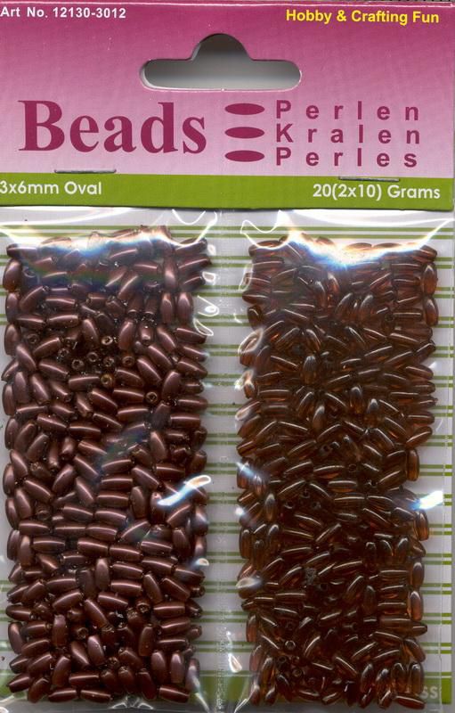 Oval Beads Pearl & Gloss Duo - Brown