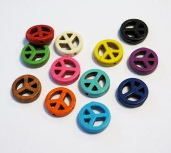 Frieden Perlen - Verschiedenen Farben