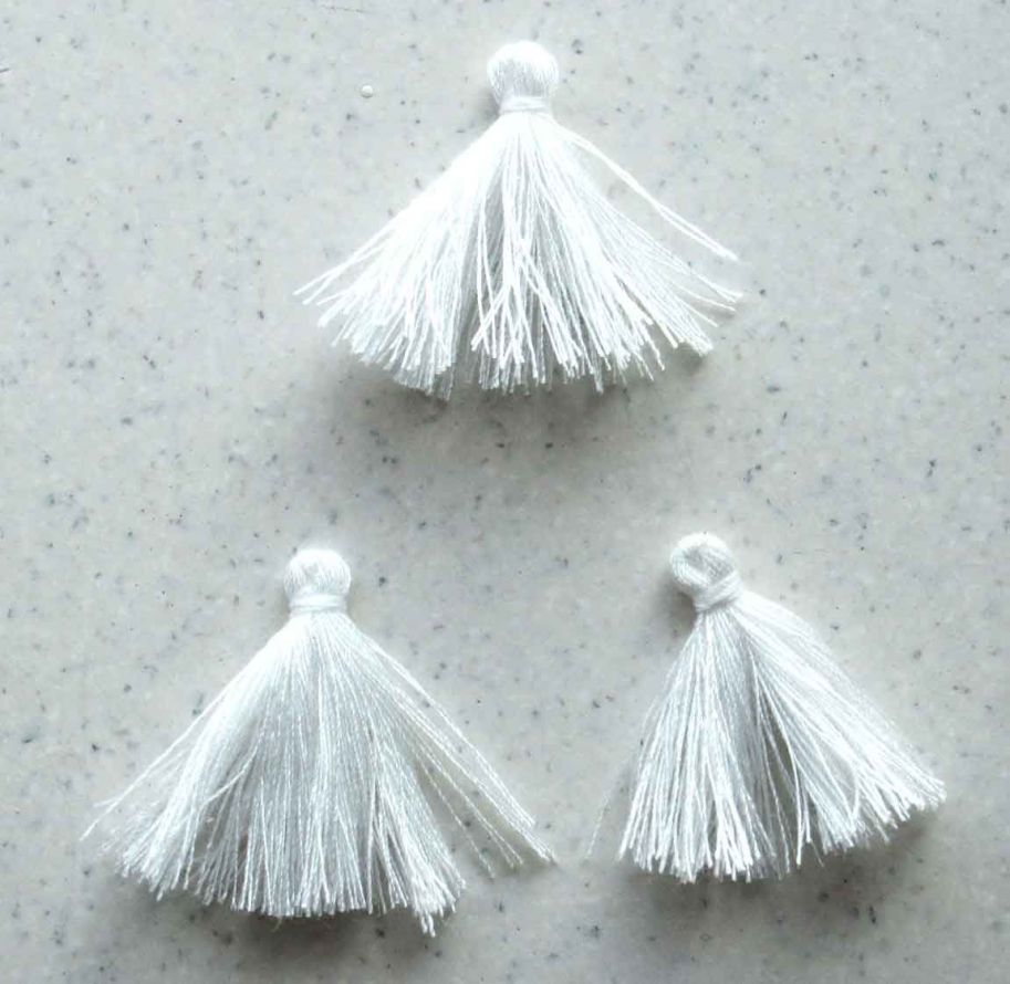 Thread Tassel - Weiß - 3cm