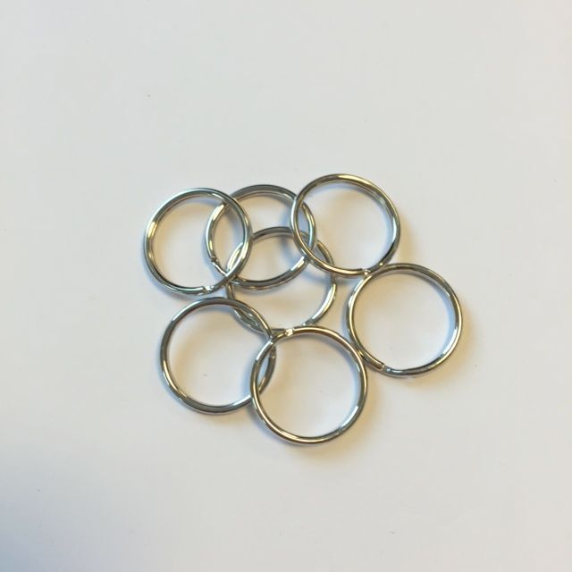 Key Rings - 23mm - Silver