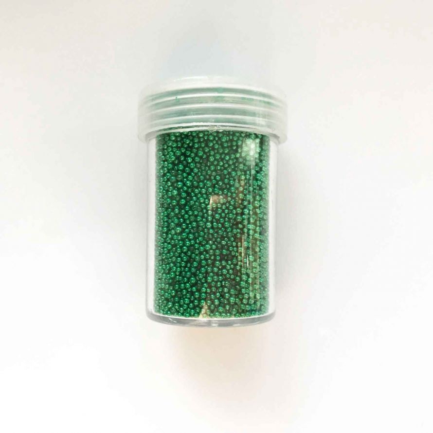 Caviar Perles - Sans trou - 0,8-1mm - Vert