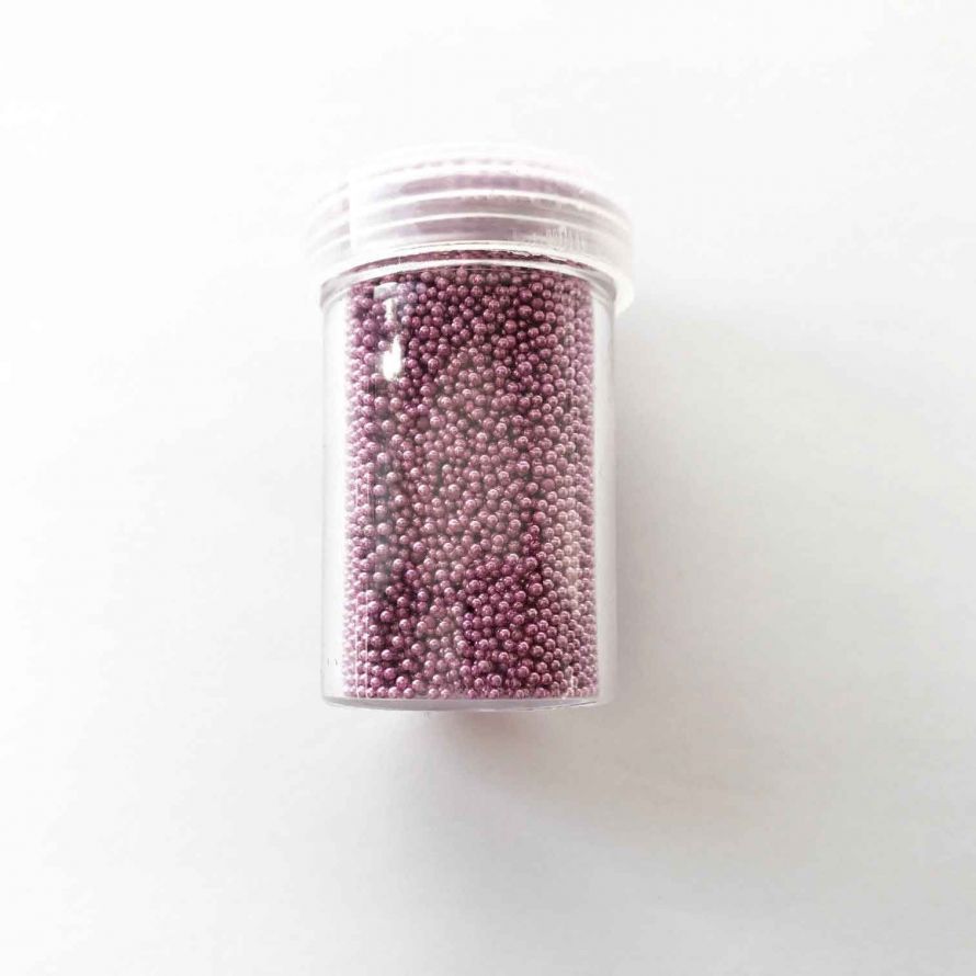 Caviar Perles - Sans trou - 0,8-1mm - Rose