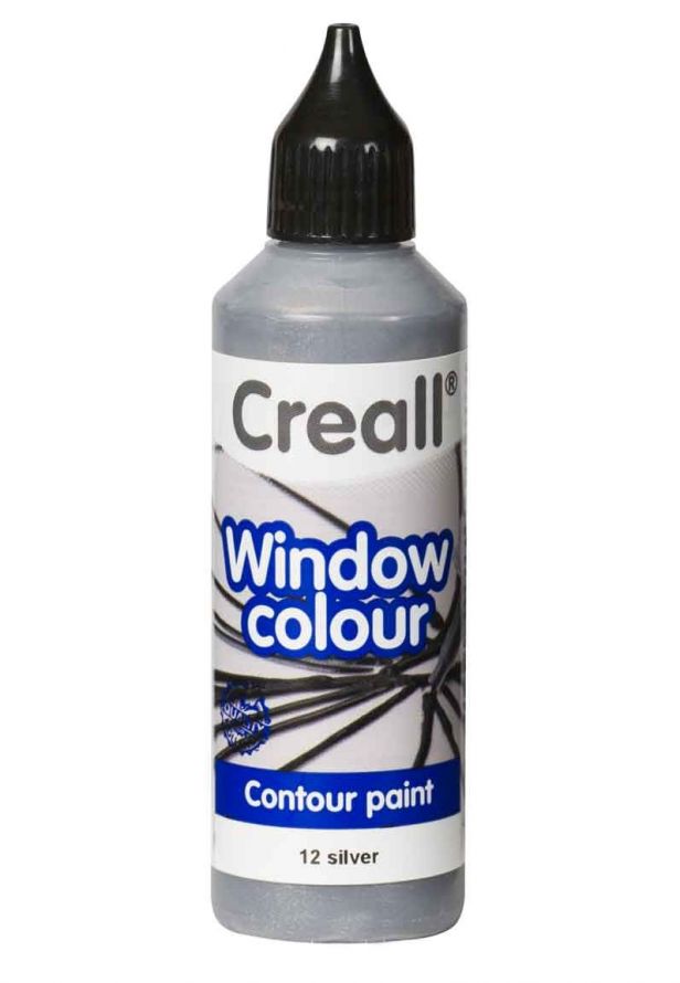 Window Colors - Contour - CREALL-GLASS - Sticker Paint - Silver