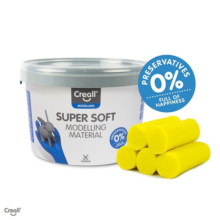 Argile - Creall Super Soft -  Jaune - 1750gram