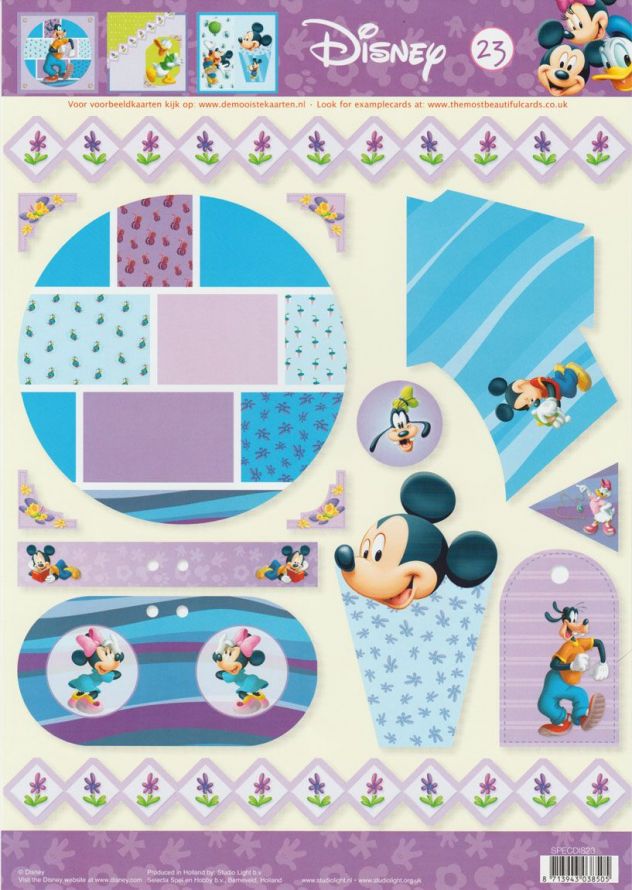 Walt Disney - Special - 3DA4 Decoupage Sheet