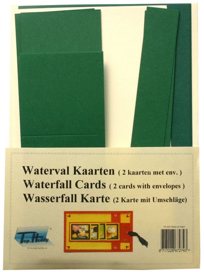Waterfall Cards Package - Dark Greenc