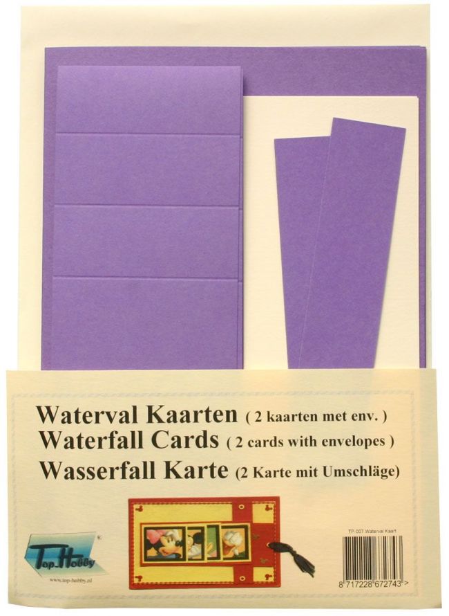 Wasserfall Karten Packung - Violett