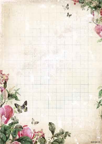 My Botanic Garden - Basis Papier - Dubbelzijdig bedrukt A4