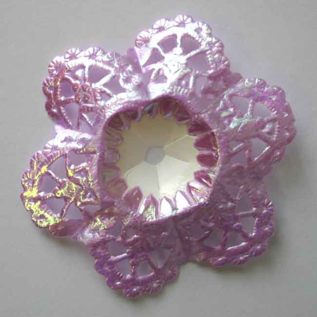 Biedermeier Manschetten - Lilac  - Plastic