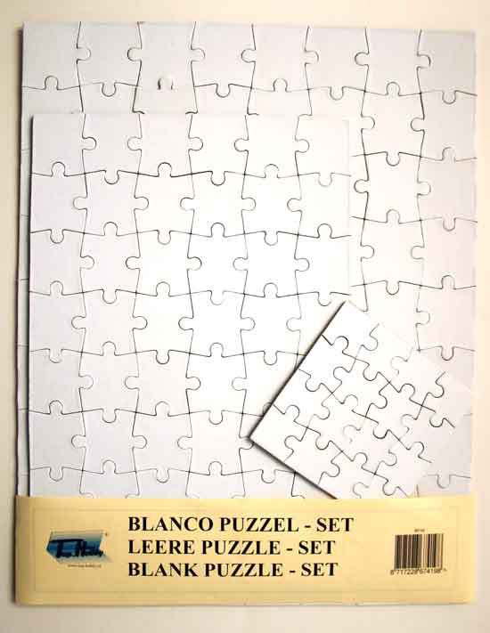 3 Leere Puzzles Set - 16 + 48 + 72 Teilig