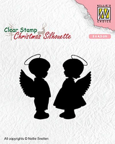 Clear Stempel  - Silhouette - Angelboy and Girl
