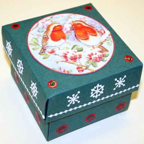 Deco Boxes Package - Square - Dark Green