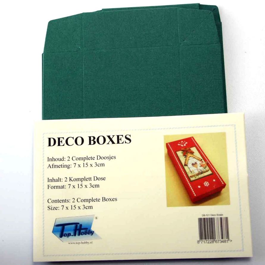 Deco Boxes Paquet - Recktangle - Vert Foncé