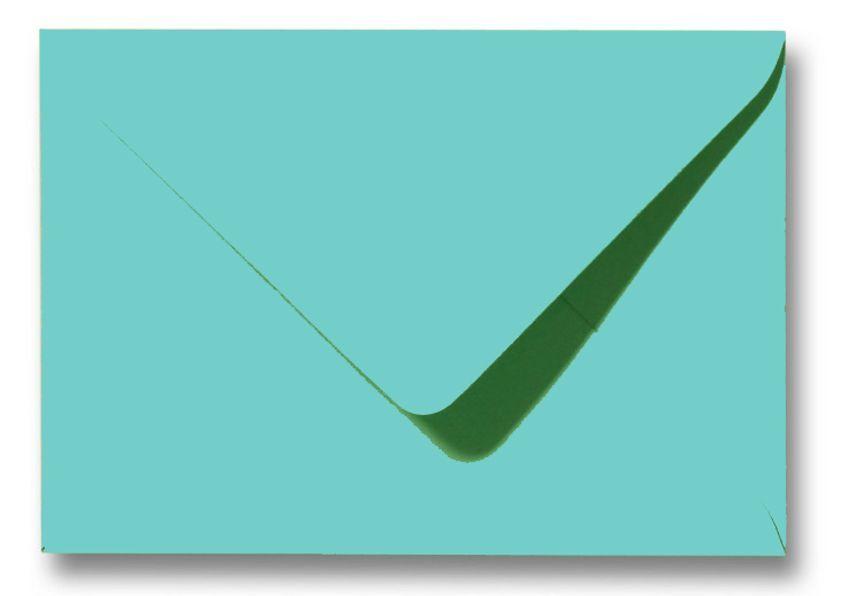 1000 Enveloppes - C6 - vert d'eau