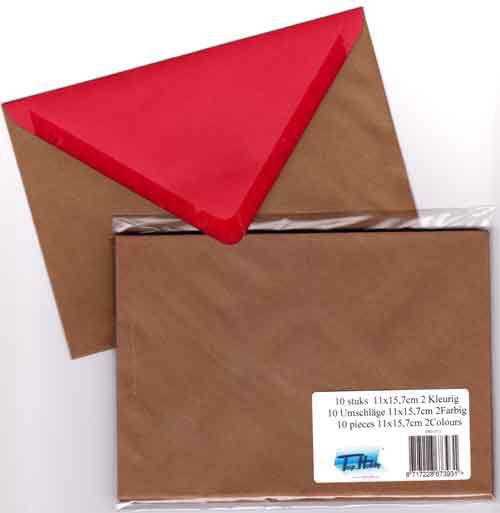 Envelopes Package - Metallic Bronze - 10pcs