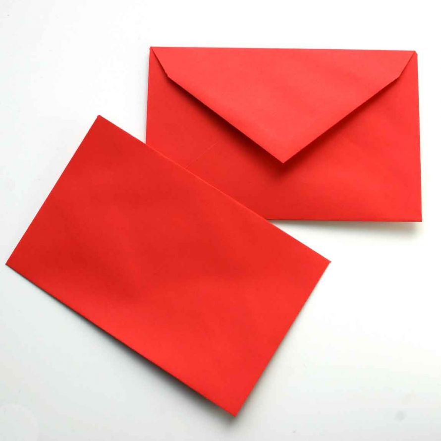25 Enveloppen - Kerst Rood