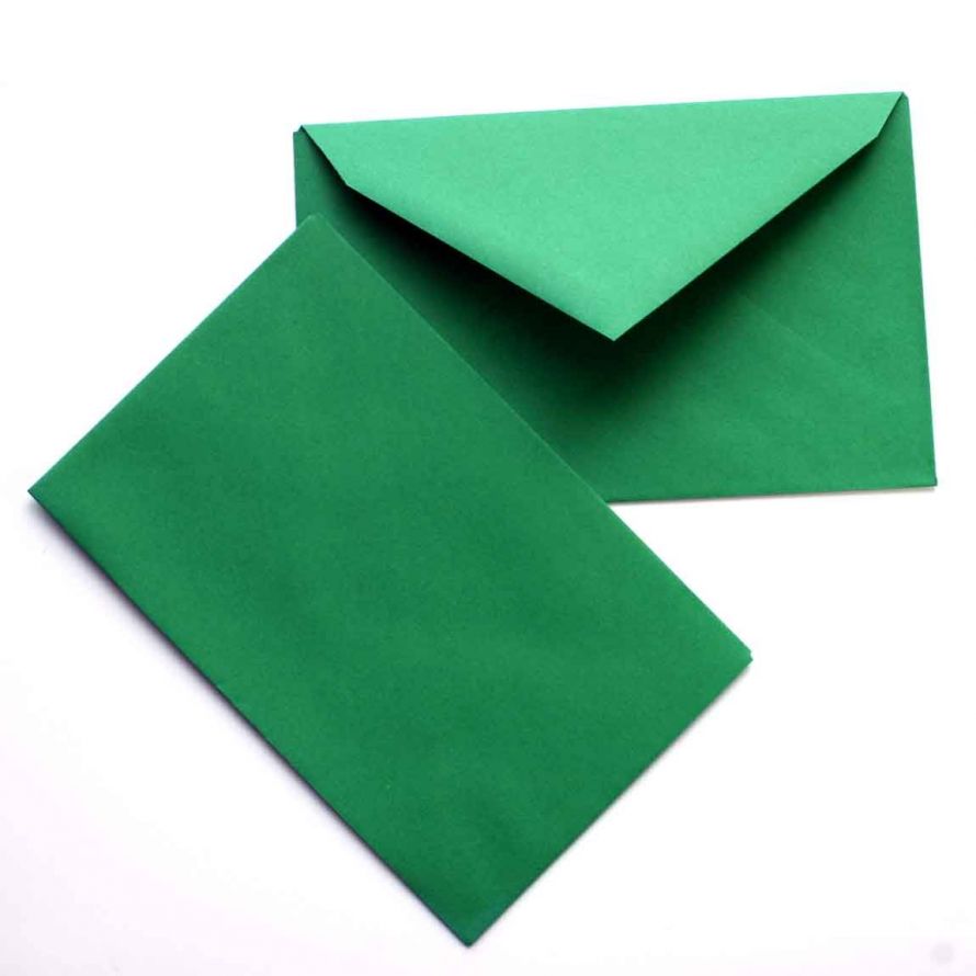 25 Envelopes - Christmas Green