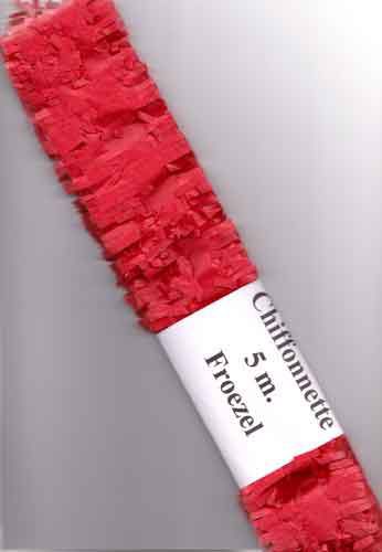 Chiffonnette - Red - 6cm x 5M