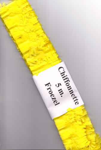 Chiffonnette - Yellow - 6cm x 5M 