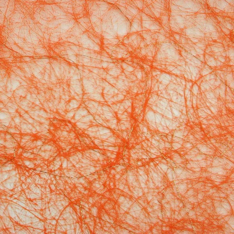 Spinnenweb de Luxe - Papier Rol - Oranje - 25M x 60cm