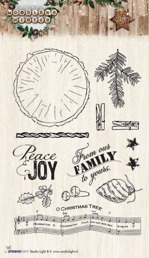 Woodland Winter - Clear Stempel - A6