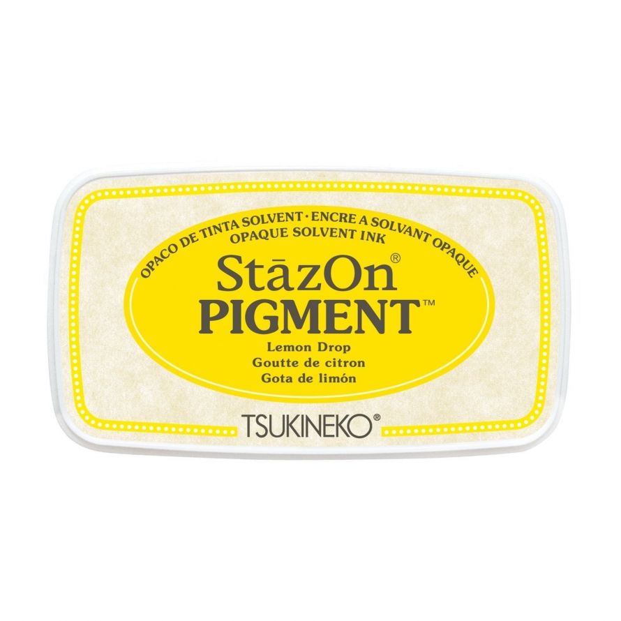 Ink Pad - Stazon Pigment - Lemon Drop - 9,7 x 5,5cm 