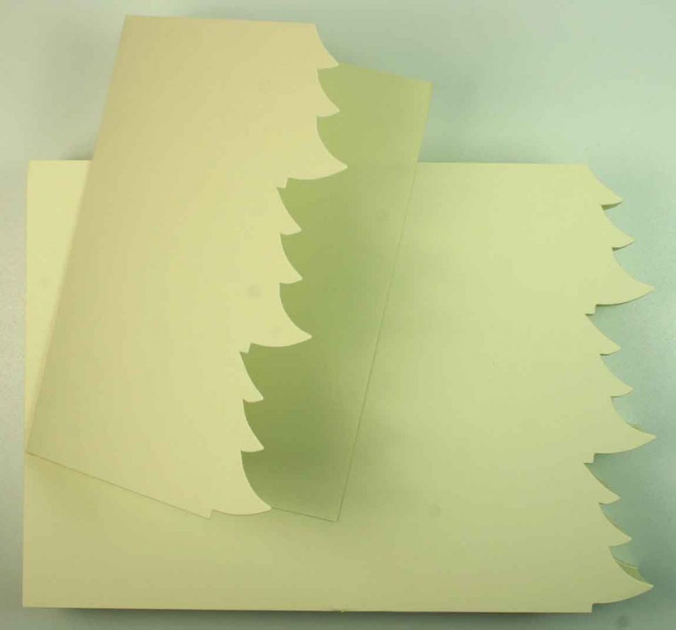 100 Christmas Tree - Double Fold Cards - Ivoor