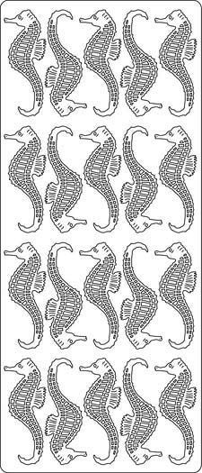 Zeepaardjes - Peel-Off Stickervel - Goud