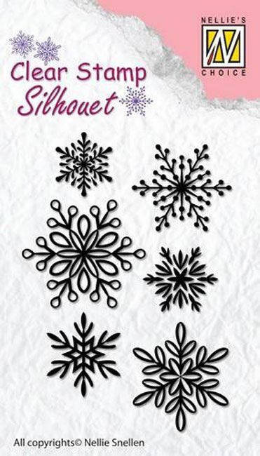 Clear Stempel  - Silhouette - Snowflakes