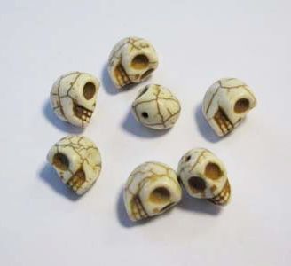 Skull Beads - White