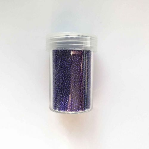 Caviar Perles - Sans trou - 0,8-1mm - Violet