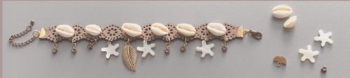 Cowrie Shells DIY Bracelet set - Beige