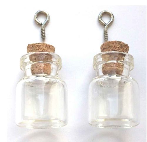 Mini Glass Bottles - 15 x 22mm