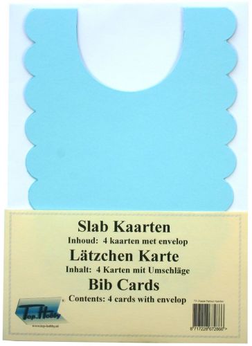 Lätzchen Karten Packung - Baby Blau