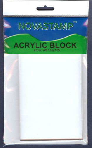 Acrylic block for transparent stamps