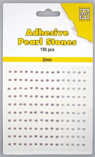Pierres de Perle adhésives - 2mm - 3 nuances de Violet - 150pcs 